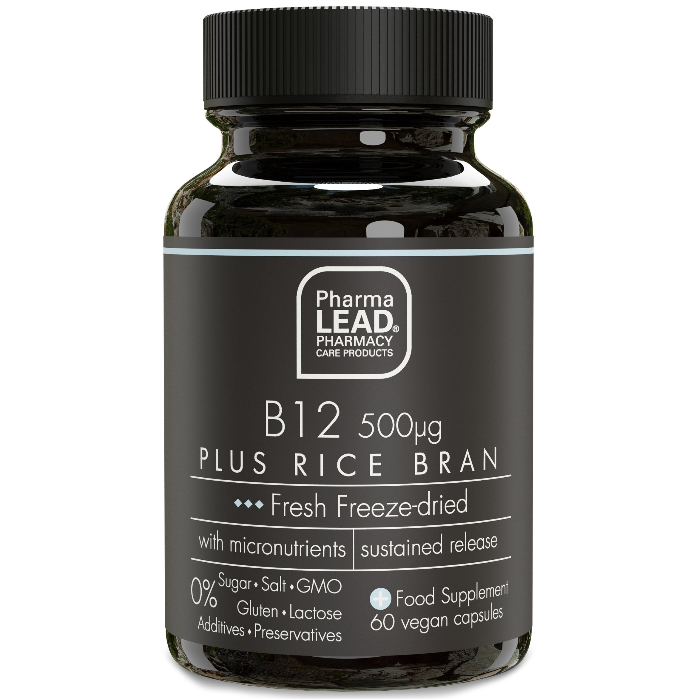 Pharmalead Black Range B12 500μg Plus Rice Bran 60veg.caps ...