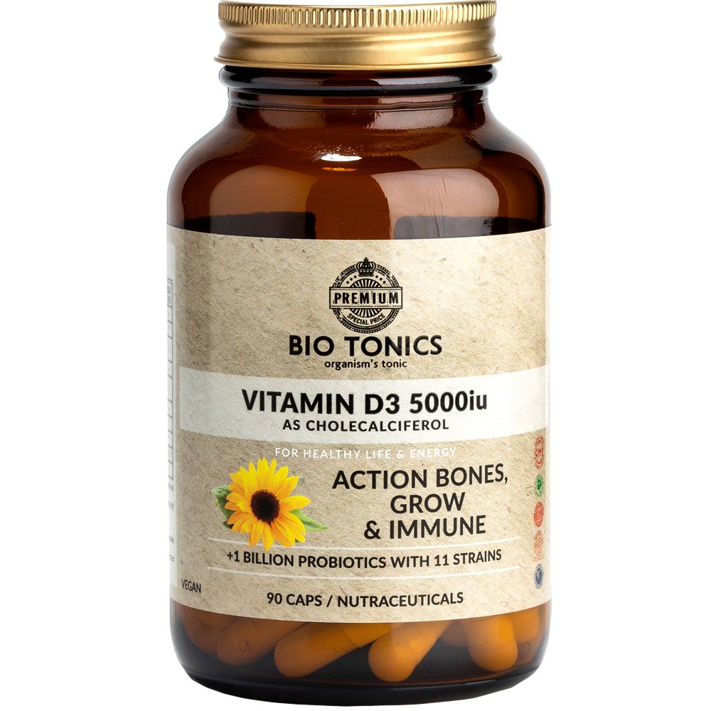 Bio Tonics Vitamin D3 5000IU wih Probiotics 90caps | AptekaPromahon.com