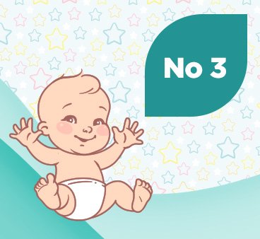 Бебешки пелени за бебета от 6 до 11 кг