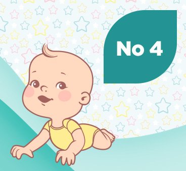 Бебешки пелени за бебета от 7 до 18 кг