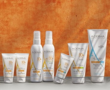 A-DERMA PROTECT Слънчева грижа на 3 нива: Подсилване, Осигуряване, Защита. A-DERMA PROTECT Слънчева грижа на 3 нива: Подсилване, Осигуряване, Защита.