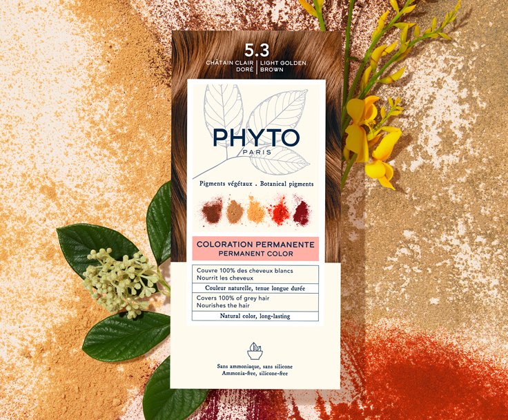 Phyto Paris Permanent Hair Color Kit - Μόνιμη βαφή με Φυτικές Χρωστικές, Χωρίς Αμμωνία ή Σιλικόνη