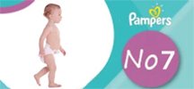 Pampers номер 7 (за бебета 15 кг+)