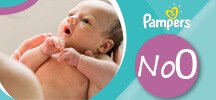 Pampers номер 0 (за бебета 1-2,5 кг)
